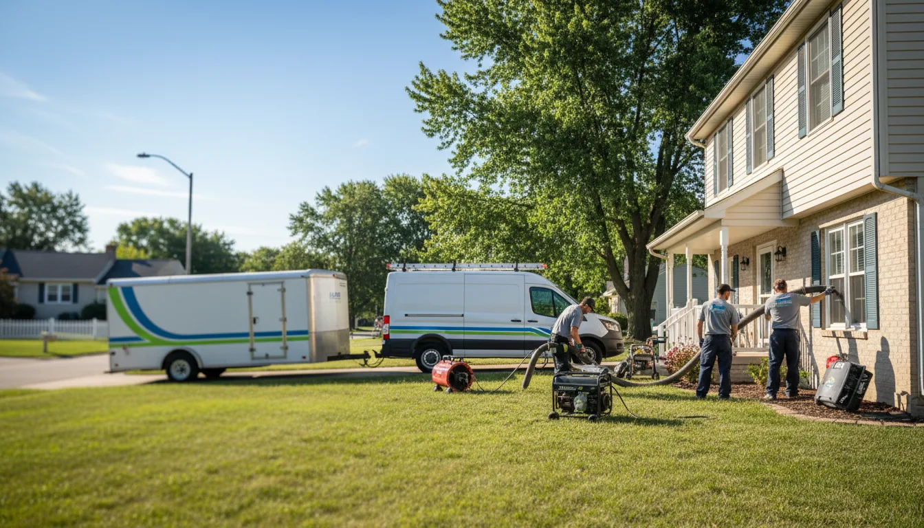 Flooded Basement Restoration And Cleanup With Repair in Aledo, IL near me